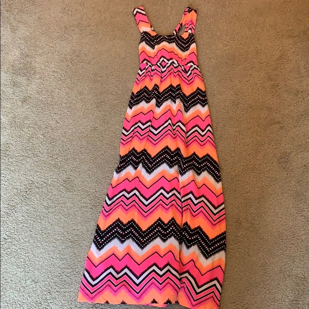 Girls’ colorful maxi dress